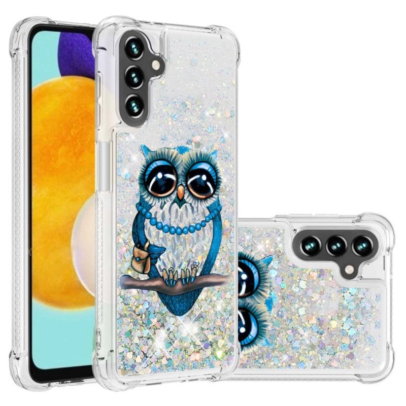 Cover Samsung Galaxy A54 5G Paillettes Signorina Gufo