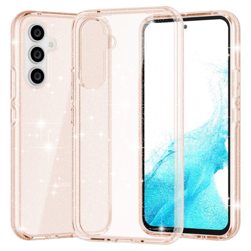 Cover Samsung Galaxy A54 5G Paillettes Trasparenti