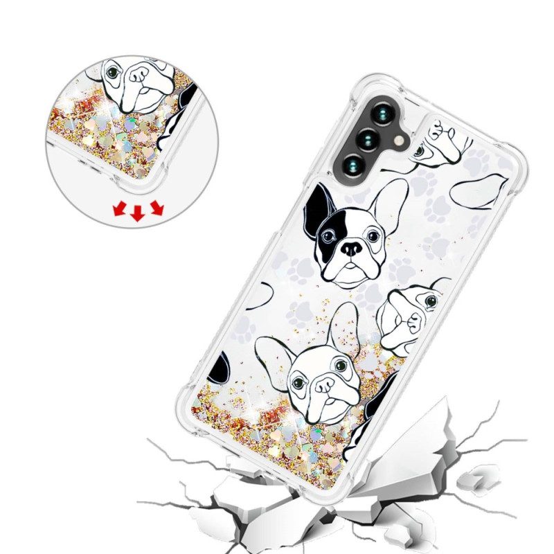 Cover Samsung Galaxy A54 5G Signor Cane Paillettes