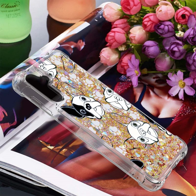 Cover Samsung Galaxy A54 5G Signor Cane Paillettes