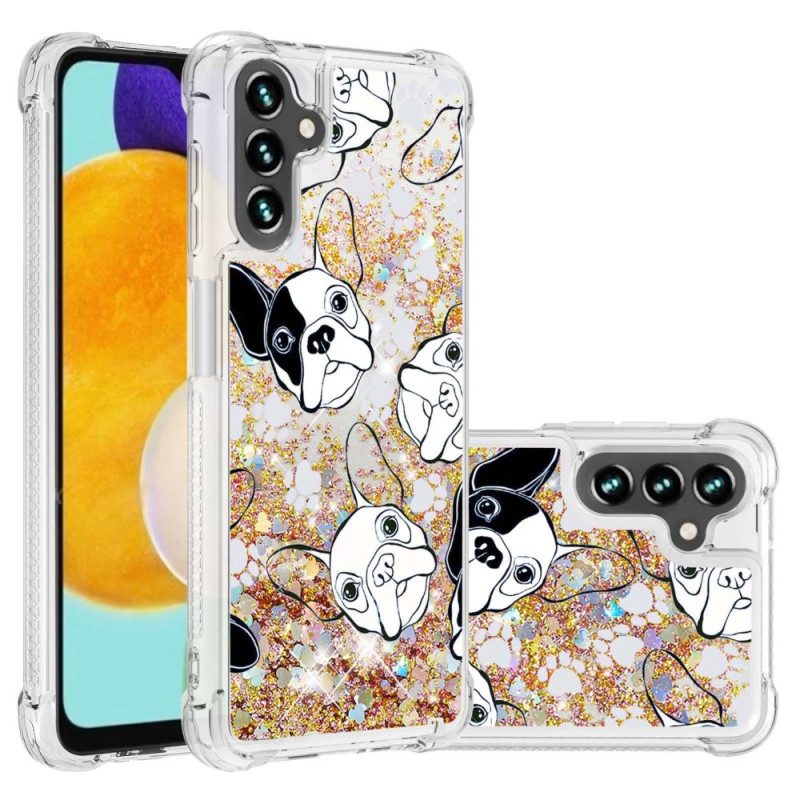 Cover Samsung Galaxy A54 5G Signor Cane Paillettes