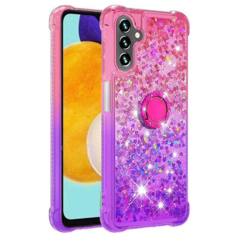 Cover Samsung Galaxy A54 5G Staffa Ad Anello Glitterata