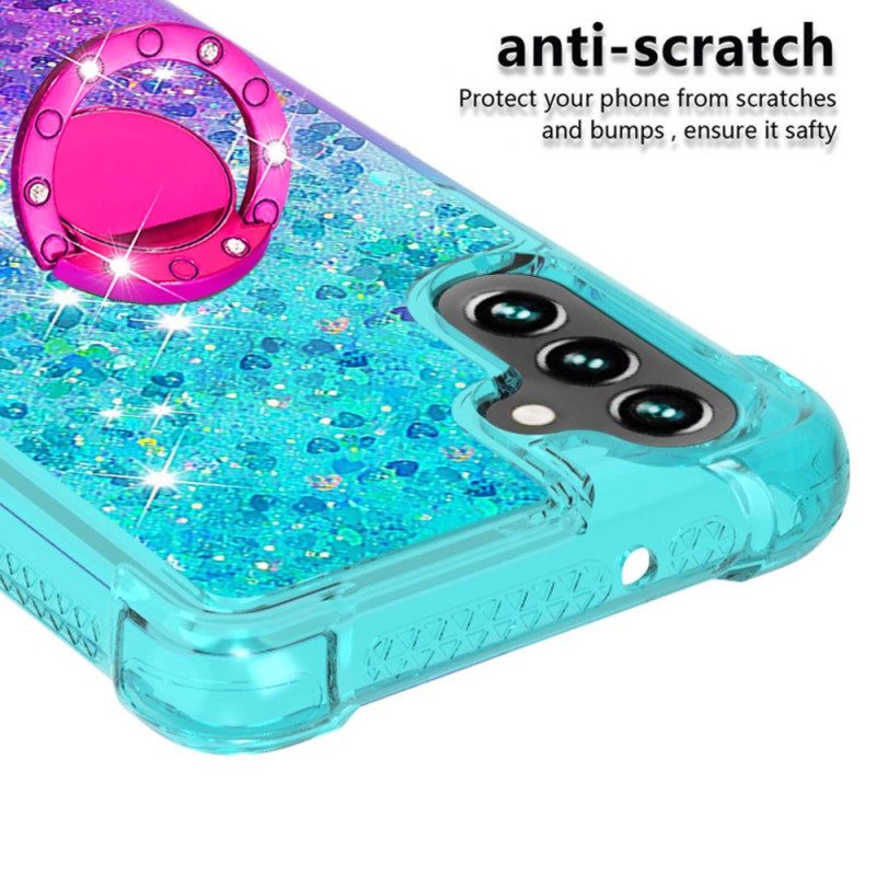 Cover Samsung Galaxy A54 5G Staffa Ad Anello Glitterata