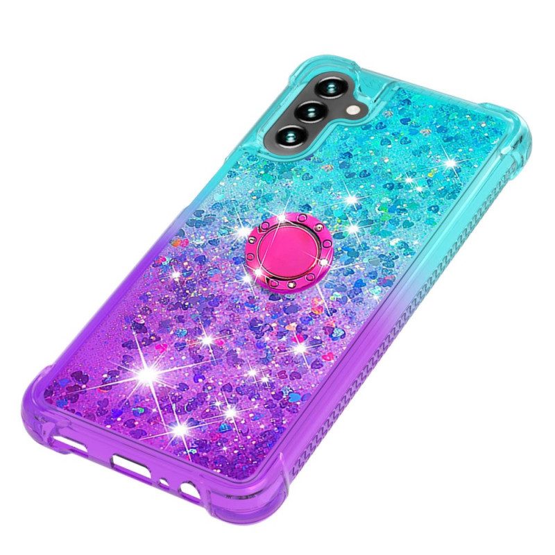 Cover Samsung Galaxy A54 5G Staffa Ad Anello Glitterata