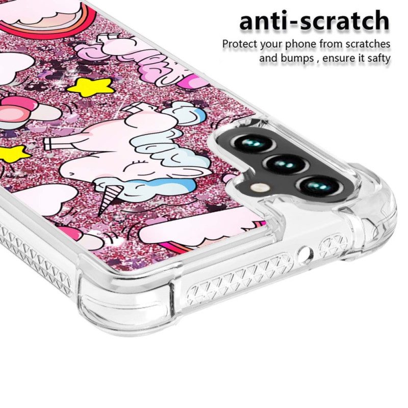 Cover Samsung Galaxy A54 5G Unicorni Glitterati