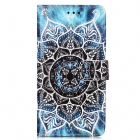 Custodia in pelle Samsung Galaxy A54 5G Mandala Strappy