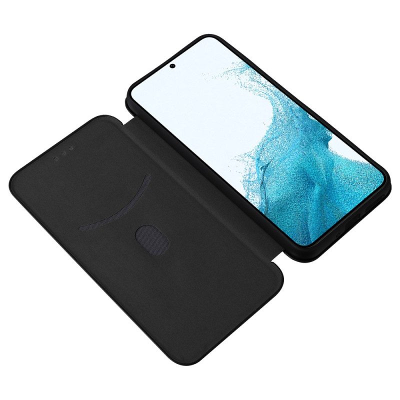 Folio Cover Samsung Galaxy A54 5G Custodia in pelle Fibra Di Carbonio Colorata