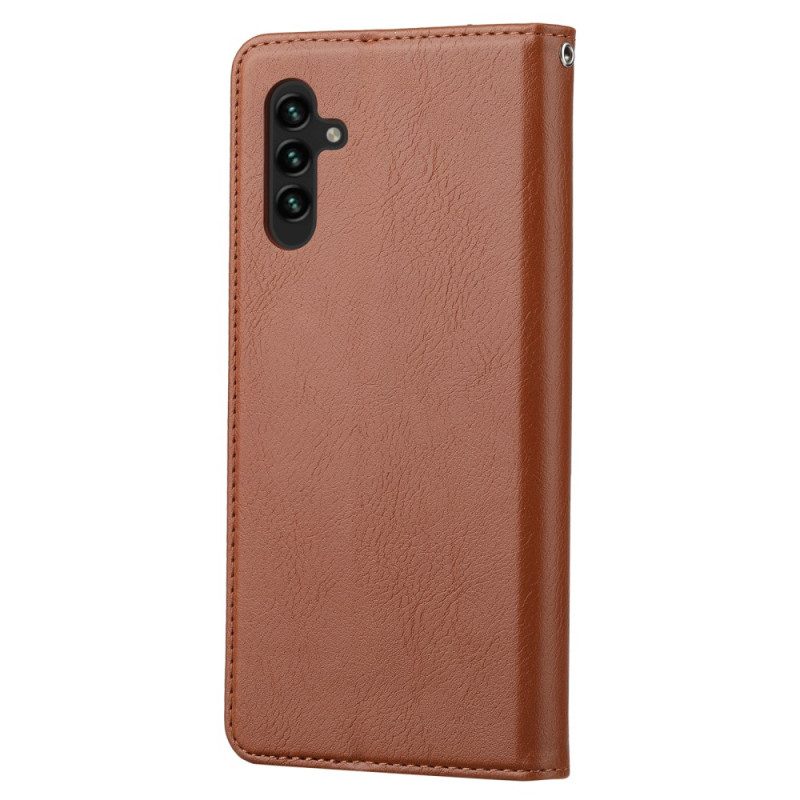 Folio Cover Samsung Galaxy A54 5G Custodia in pelle Portacarte In Ecopelle