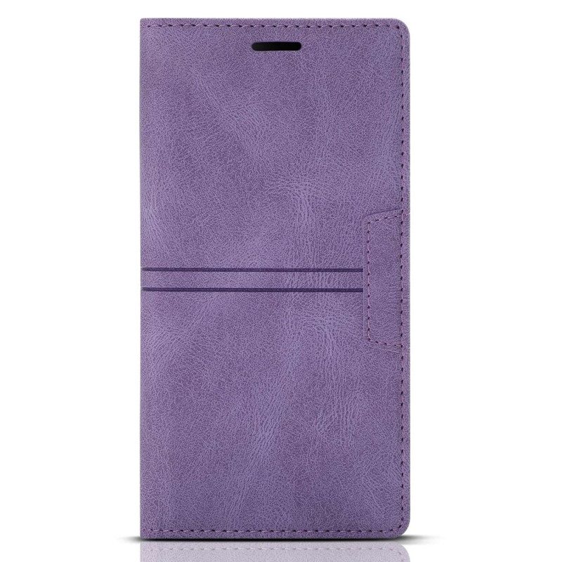 Folio Cover Samsung Galaxy A54 5G Custodia in pelle Stile Couture In Pelle