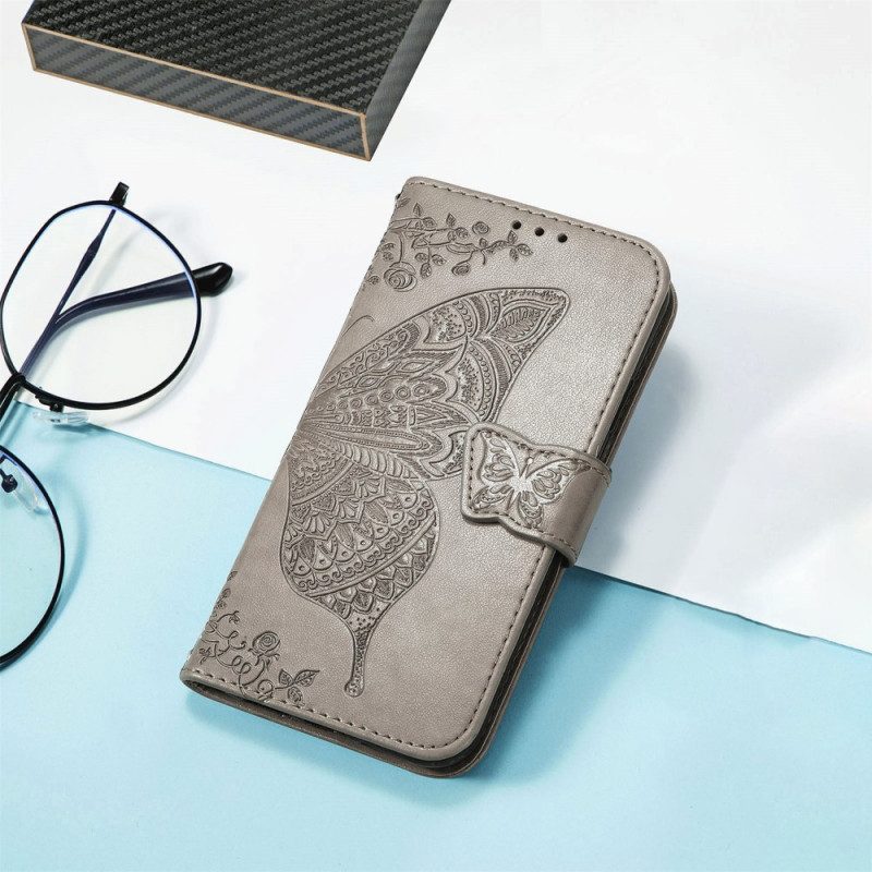 Folio Cover Samsung Galaxy A54 5G Farfalla Barocca