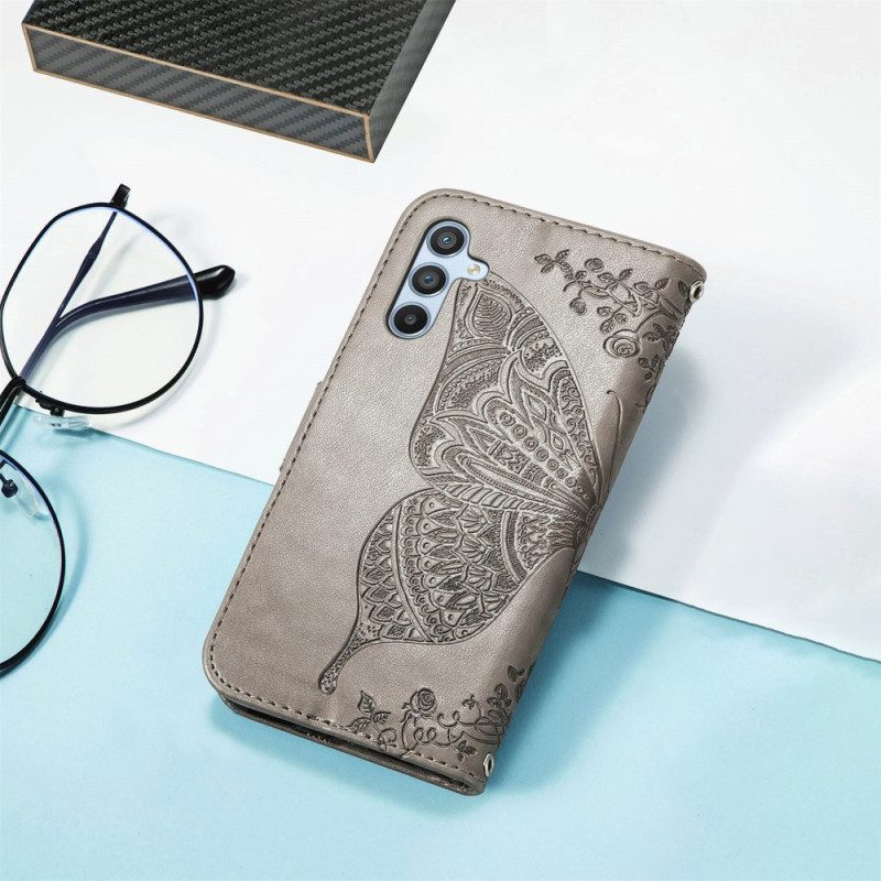 Folio Cover Samsung Galaxy A54 5G Farfalla Barocca