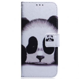 Folio Cover Samsung Galaxy A54 5G Lanyard Panda Ventaglio
