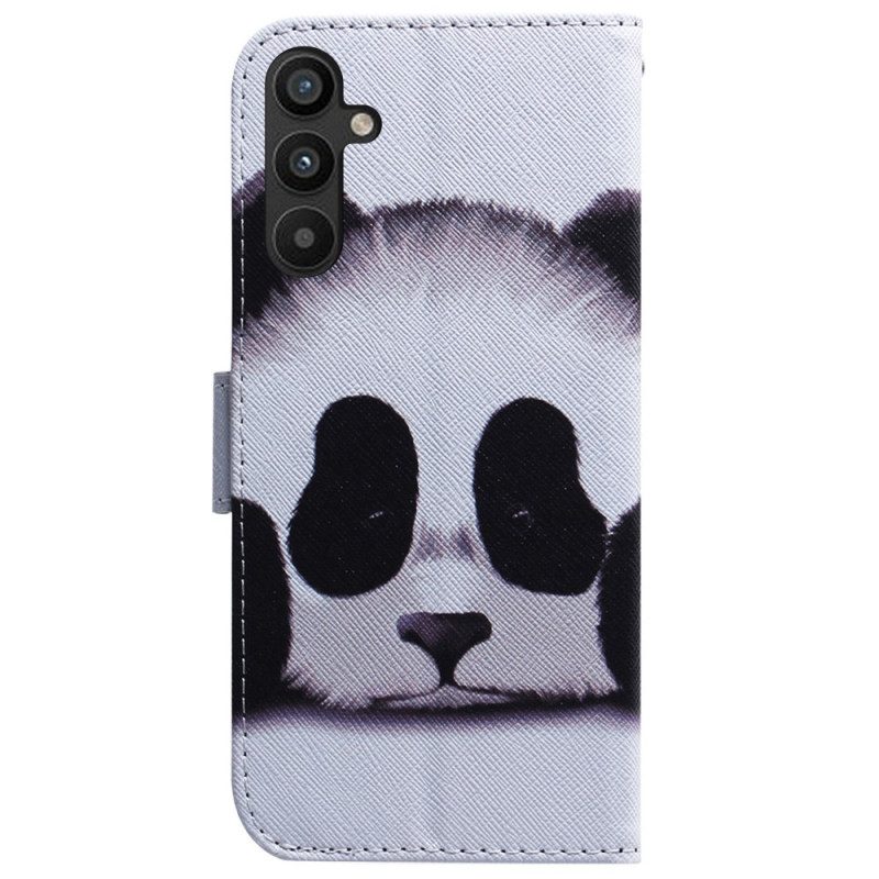 Folio Cover Samsung Galaxy A54 5G Lanyard Panda Ventaglio