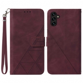 Folio Cover Samsung Galaxy A54 5G Triangoli Di Cinturino