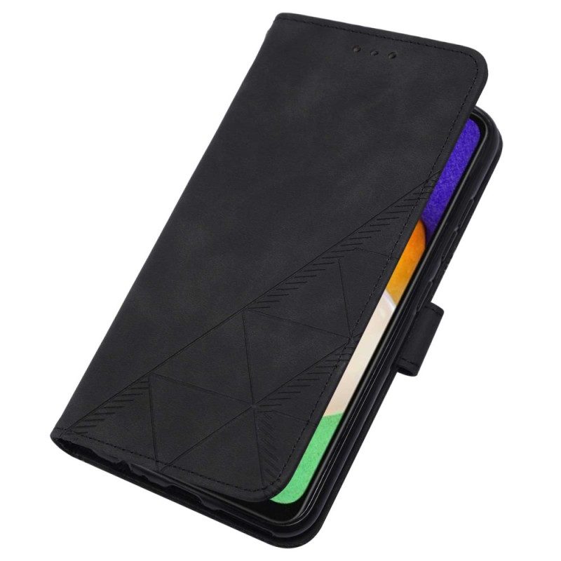 Folio Cover Samsung Galaxy A54 5G Triangoli Di Cinturino