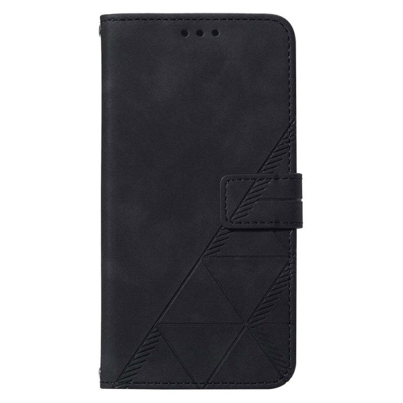 Folio Cover Samsung Galaxy A54 5G Triangoli Di Cinturino