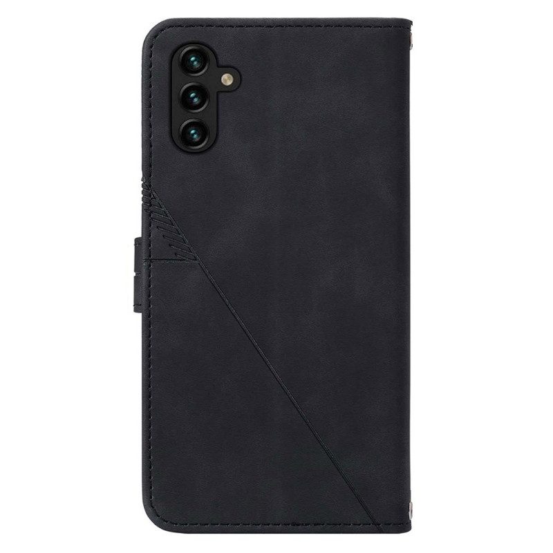 Folio Cover Samsung Galaxy A54 5G Triangoli Di Cinturino