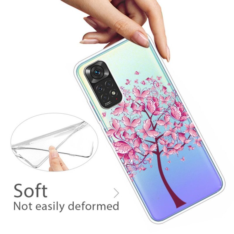 Cover Xiaomi Redmi Note 11 / 11S Cima Dell'albero Rosa