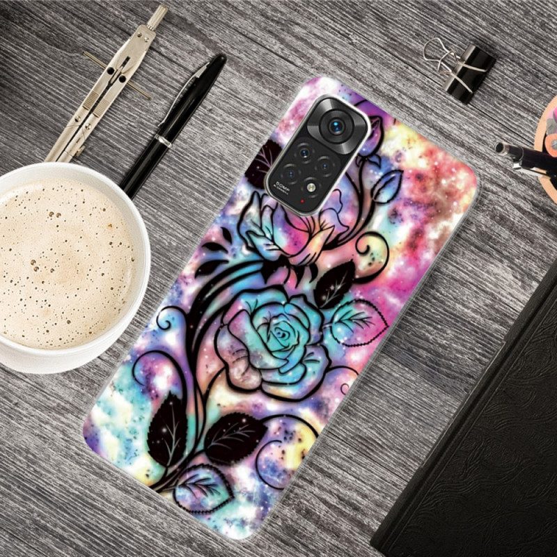 Cover Xiaomi Redmi Note 11 / 11S Disegno Del Fiore