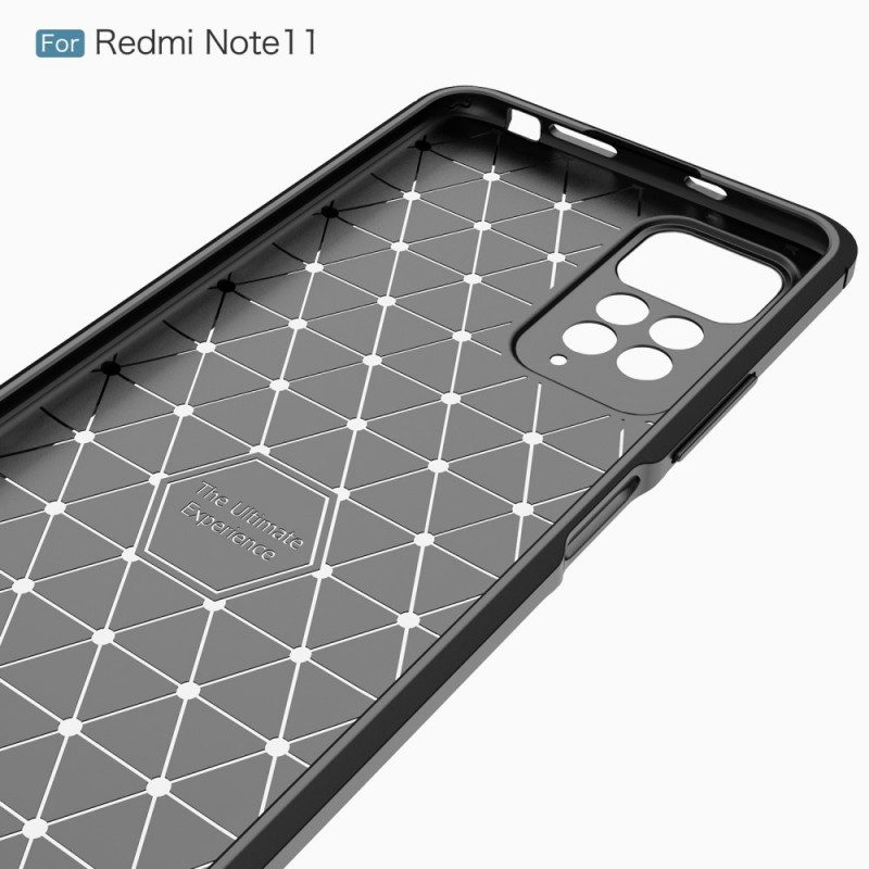 Cover Xiaomi Redmi Note 11 / 11S Fibra Di Carbonio Spazzolata