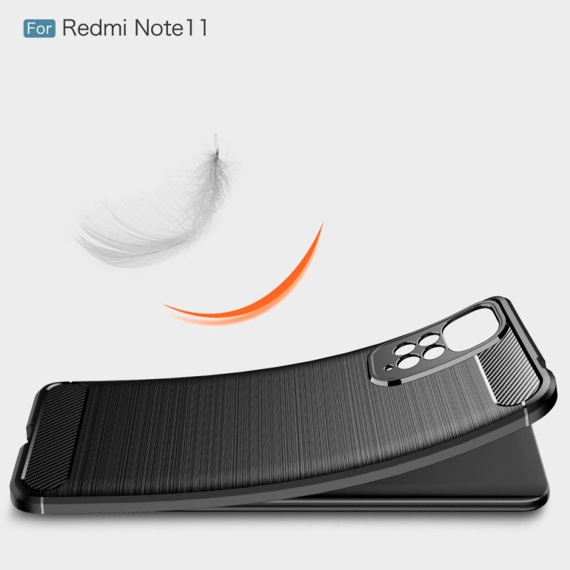 Cover Xiaomi Redmi Note 11 / 11S Fibra Di Carbonio Spazzolata