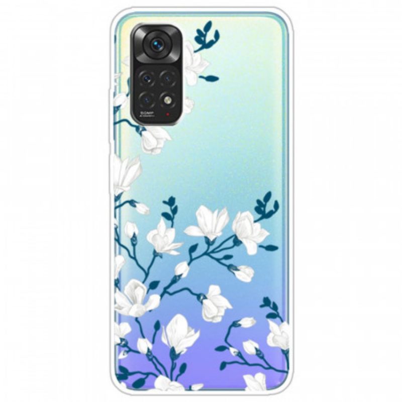 Cover Xiaomi Redmi Note 11 / 11S Fiori Bianchi