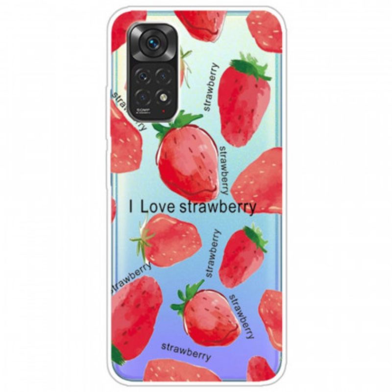 Cover Xiaomi Redmi Note 11 / 11S Fragole / Amo La Fragola