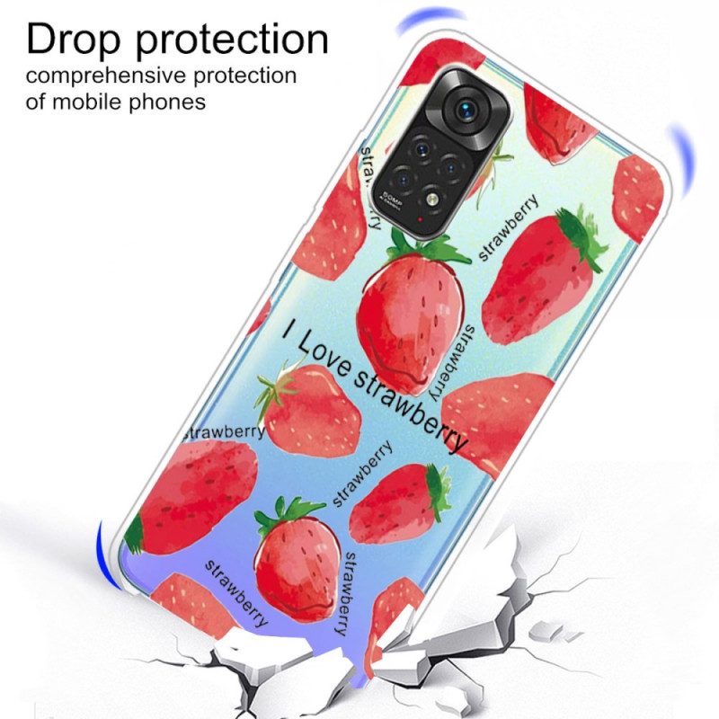 Cover Xiaomi Redmi Note 11 / 11S Fragole / Amo La Fragola