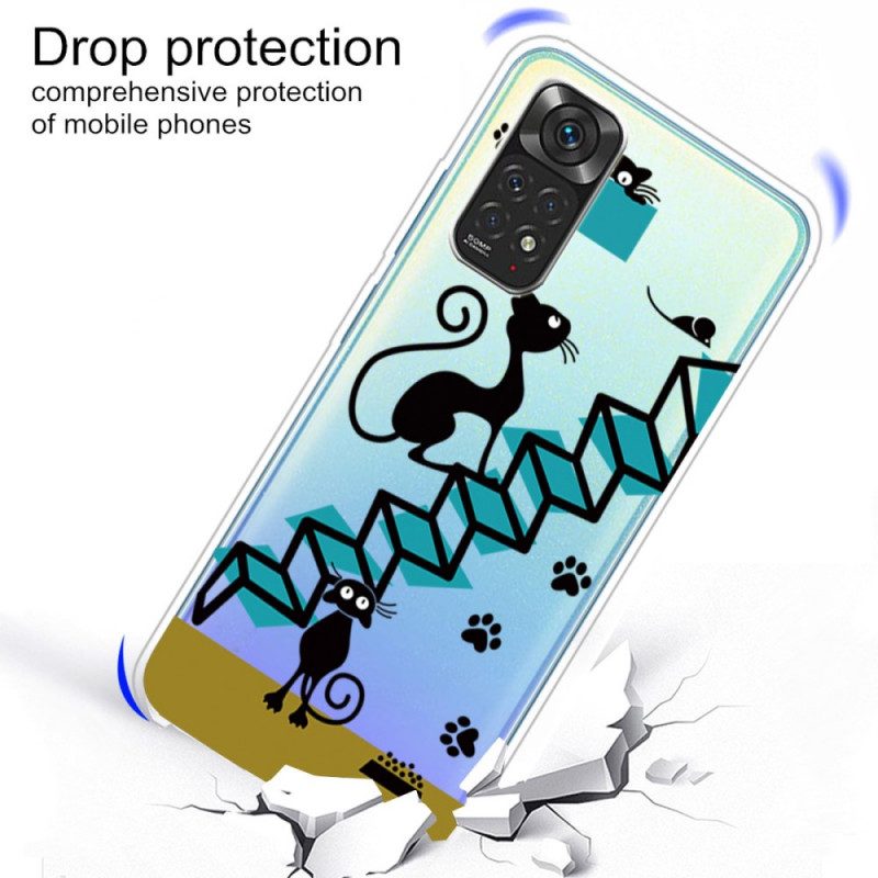 Cover Xiaomi Redmi Note 11 / 11S Gatti Divertenti