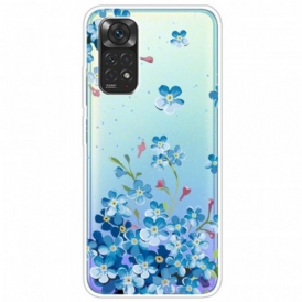 Cover Xiaomi Redmi Note 11 / 11S Mazzo Di Fiori Blu