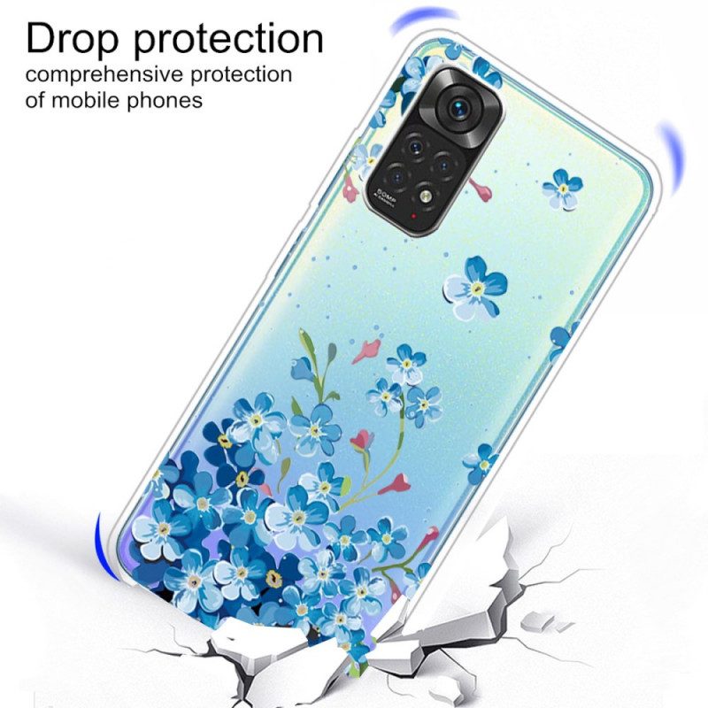 Cover Xiaomi Redmi Note 11 / 11S Mazzo Di Fiori Blu