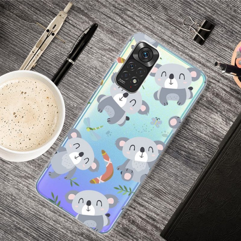 Cover Xiaomi Redmi Note 11 / 11S Piccoli Panda Grigi