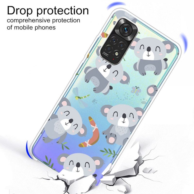 Cover Xiaomi Redmi Note 11 / 11S Piccoli Panda Grigi