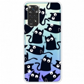 Cover Xiaomi Redmi Note 11 / 11S Più Gatti Neri