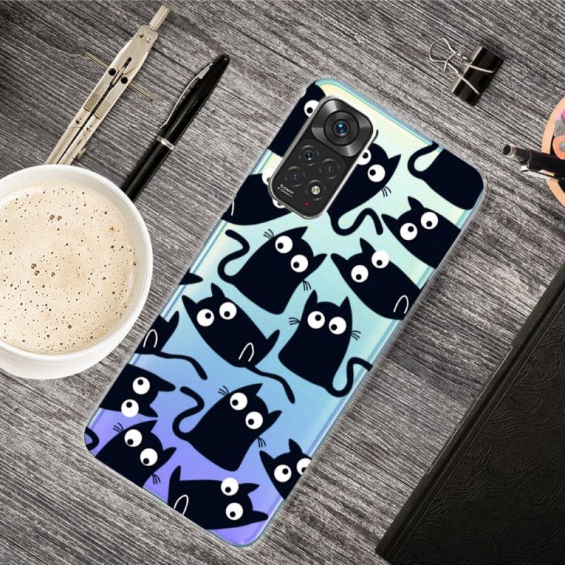 Cover Xiaomi Redmi Note 11 / 11S Più Gatti Neri