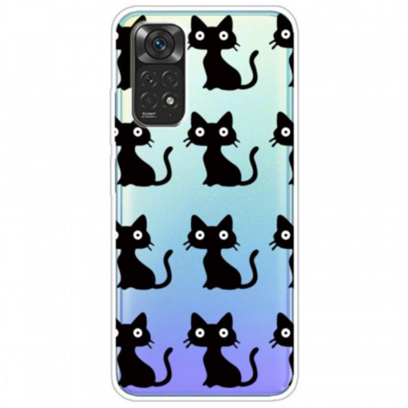 Cover Xiaomi Redmi Note 11 / 11S Più Gatti Neri