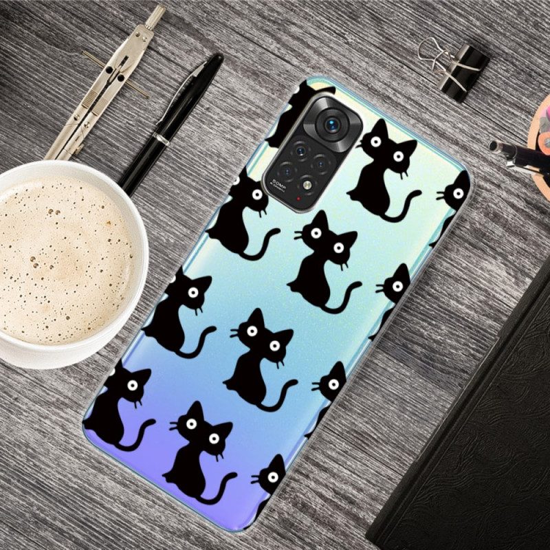 Cover Xiaomi Redmi Note 11 / 11S Più Gatti Neri