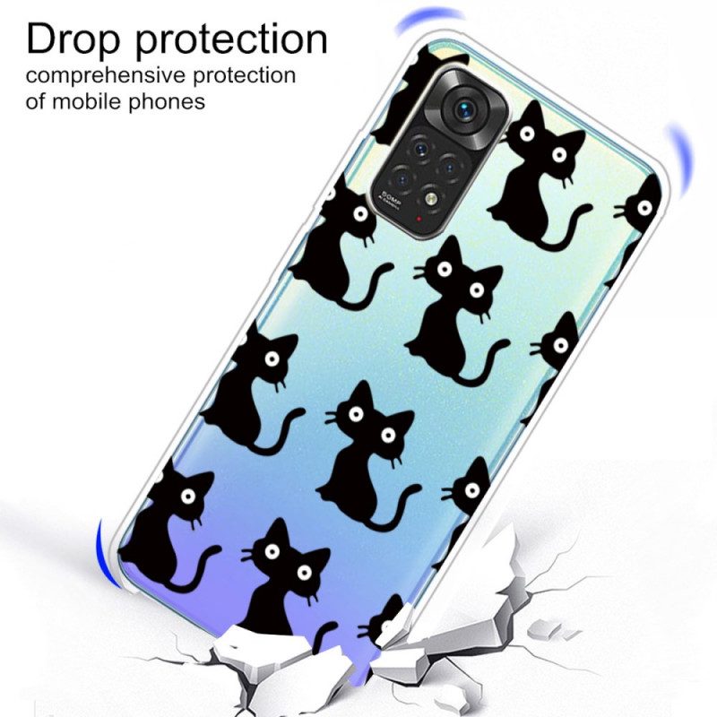 Cover Xiaomi Redmi Note 11 / 11S Più Gatti Neri