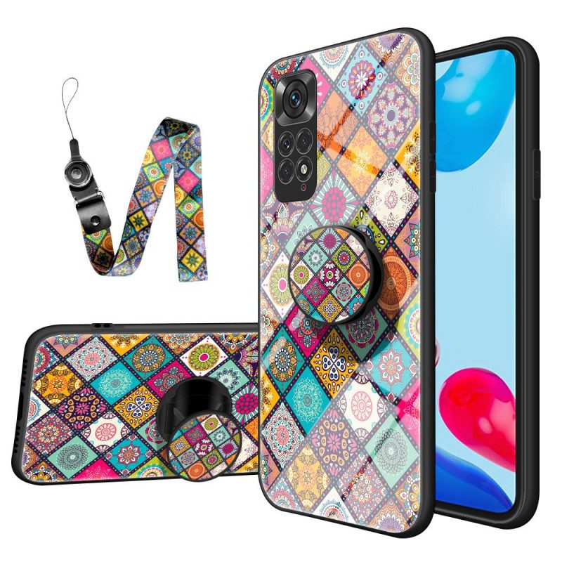 Cover Xiaomi Redmi Note 11 / 11S Supporto Magnetico Patchwork