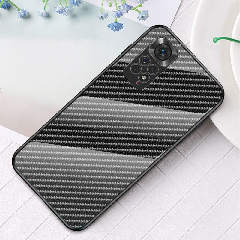 Cover Xiaomi Redmi Note 11 / 11S Vetro Temperato In Fibra Di Carbonio