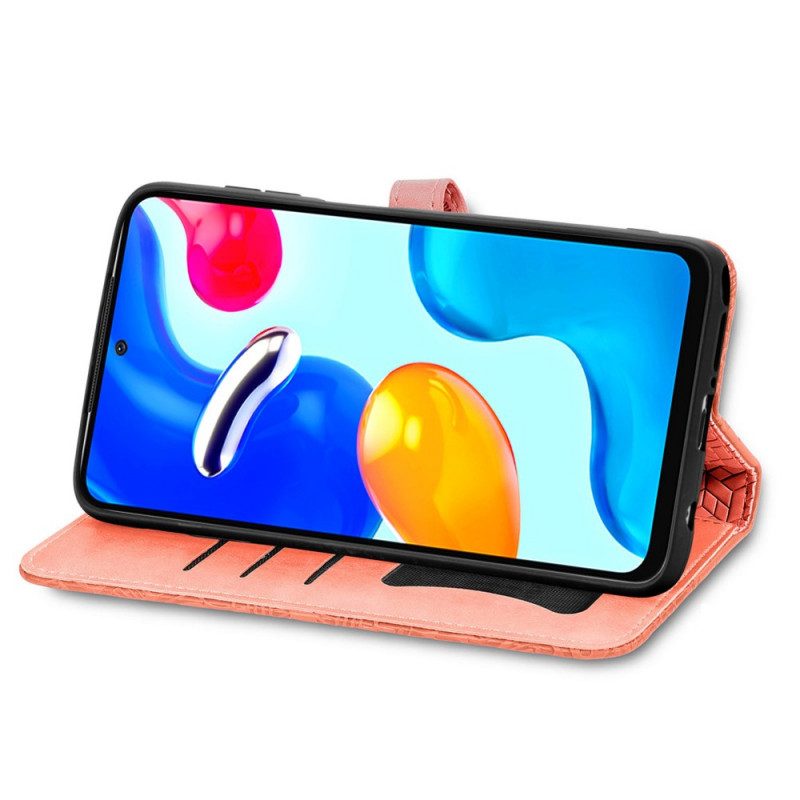 Custodia A Portafoglio Xiaomi Redmi Note 11 / 11S Foglie Tribali