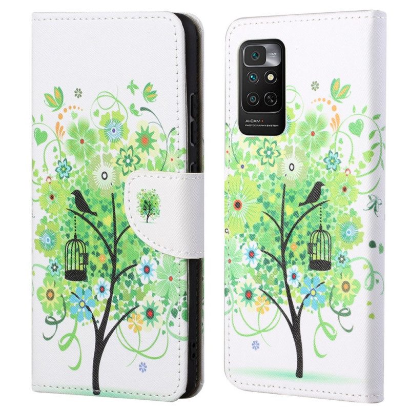 Custodia in pelle Xiaomi Redmi Note 11 / 11S Albero Verde