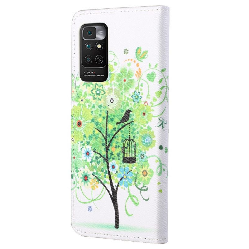 Custodia in pelle Xiaomi Redmi Note 11 / 11S Albero Verde