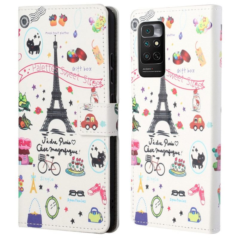 Custodia in pelle Xiaomi Redmi Note 11 / 11S Amo Parigi