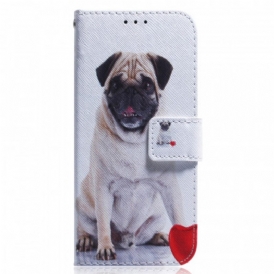 Custodia in pelle Xiaomi Redmi Note 11 / 11S Cane Carlino