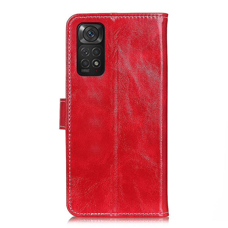 Custodia in pelle Xiaomi Redmi Note 11 / 11S Cuciture Lucide Ea Vista