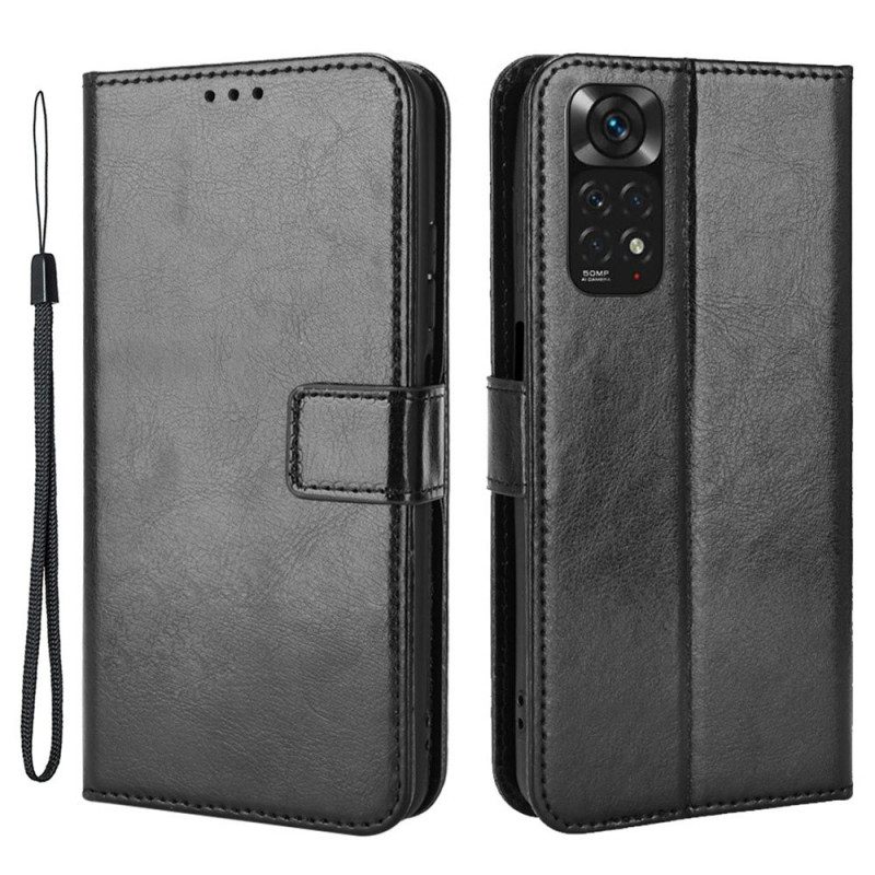 Custodia in pelle Xiaomi Redmi Note 11 / 11S Ecopelle Appariscente