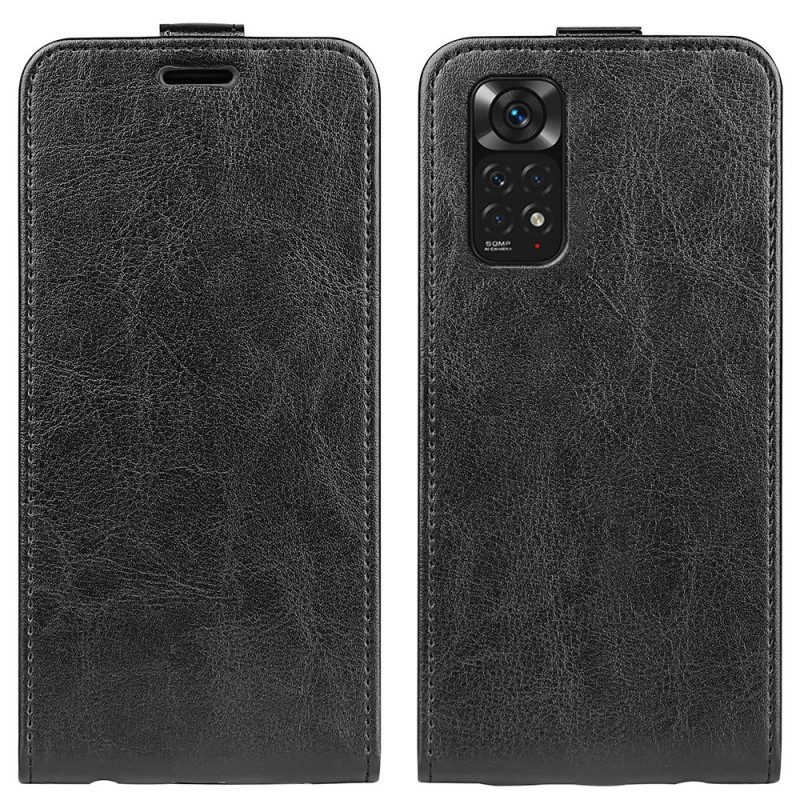 Custodia in pelle Xiaomi Redmi Note 11 / 11S Folio Cover Patta Verticale Effetto Pelle