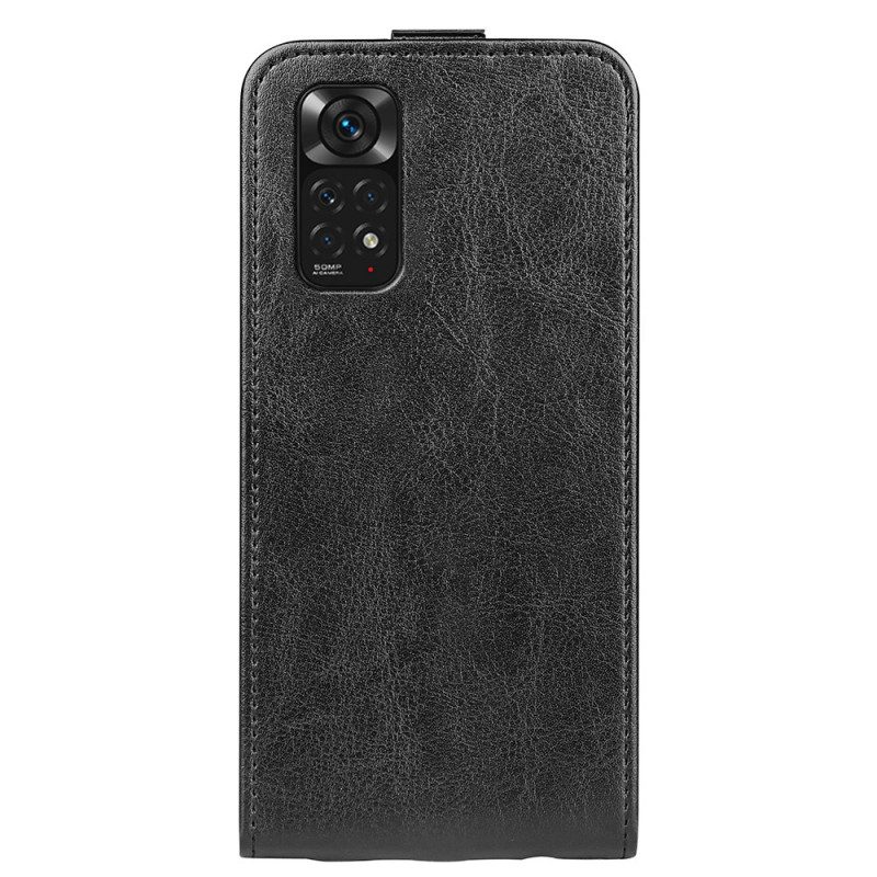 Custodia in pelle Xiaomi Redmi Note 11 / 11S Folio Cover Patta Verticale Effetto Pelle