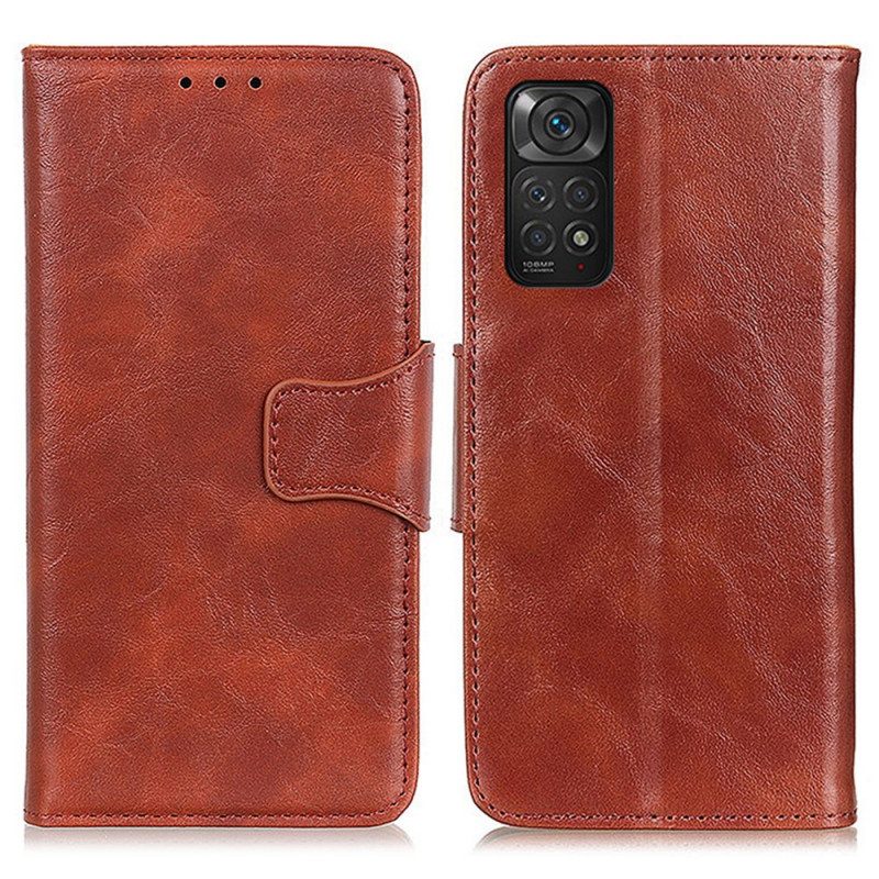 Custodia in pelle Xiaomi Redmi Note 11 / 11S Folio Cover Texture Flap Magnetico